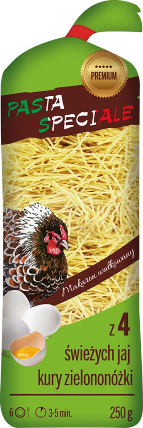 PASTA SPECIALE Nitki z 4jaj kury zielononóżki 250g