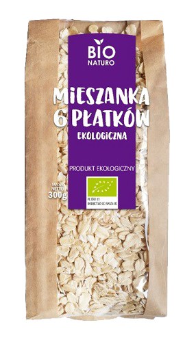 BIONATURO Mieszanka 6 płatków BIO 300g