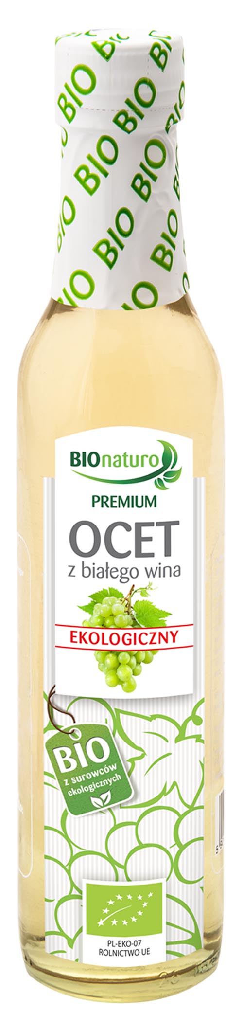 BIONATURO Ocet z białego wina BIO 250ml