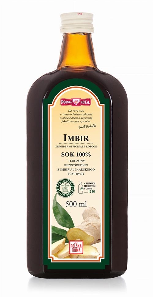 POLSKA RÓŻA Sok z imbiru 500ml