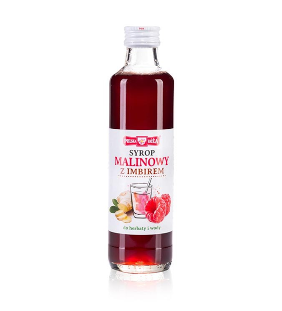 POLSKA RÓŻA Syrop malinowy z imbirem 250ml