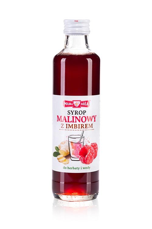 POLSKA RÓŻA Syrop malinowy z imbirem 250ml