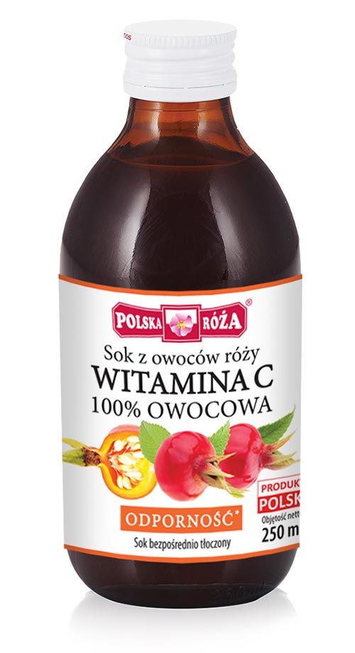 POLSKA RÓŻA Witamina C 100% owocowa 250ml