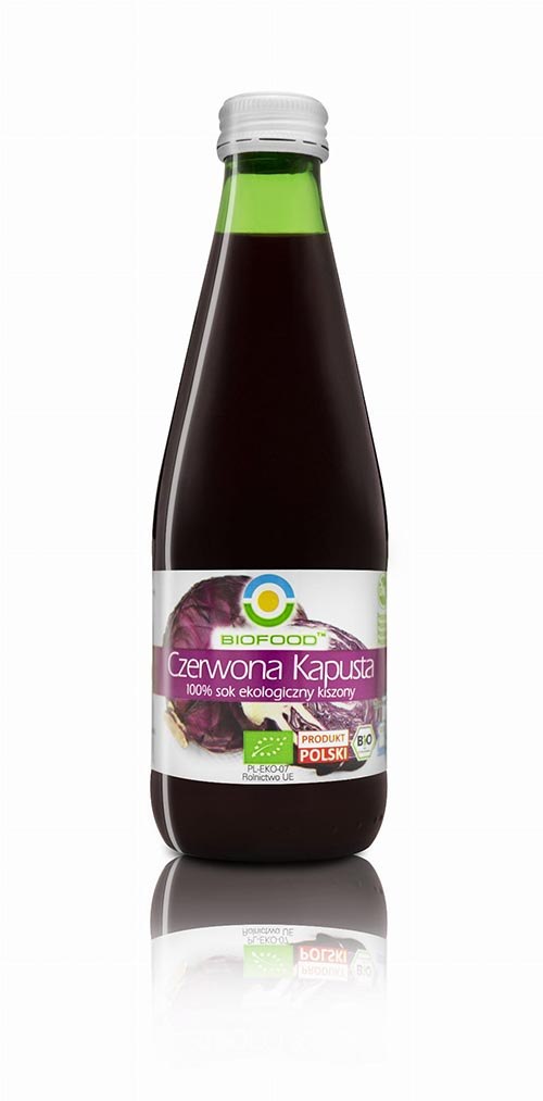BIO FOOD Sok z czerwonej kapusty kiszon. 300ml BIO