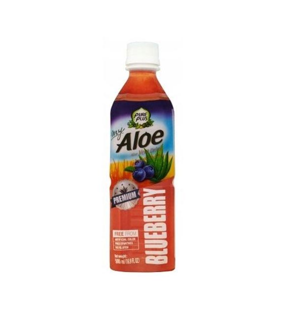 PURE PLUS Napój z aloesem JAGODA 500ml