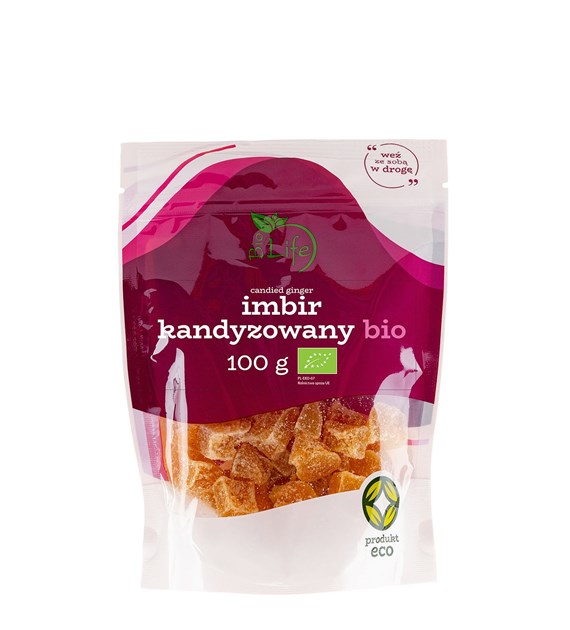 BIOLIFE Imbir kandyzowany 100g BIO