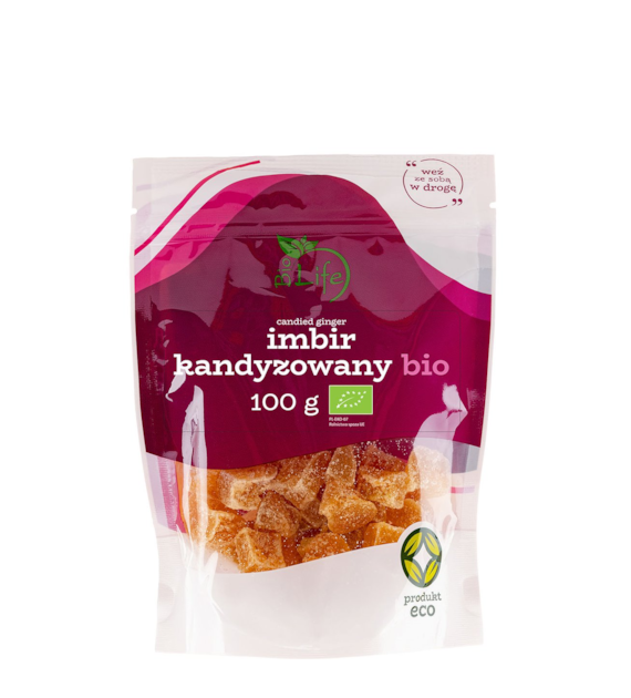 BIOLIFE Imbir kandyzowany 100g BIO