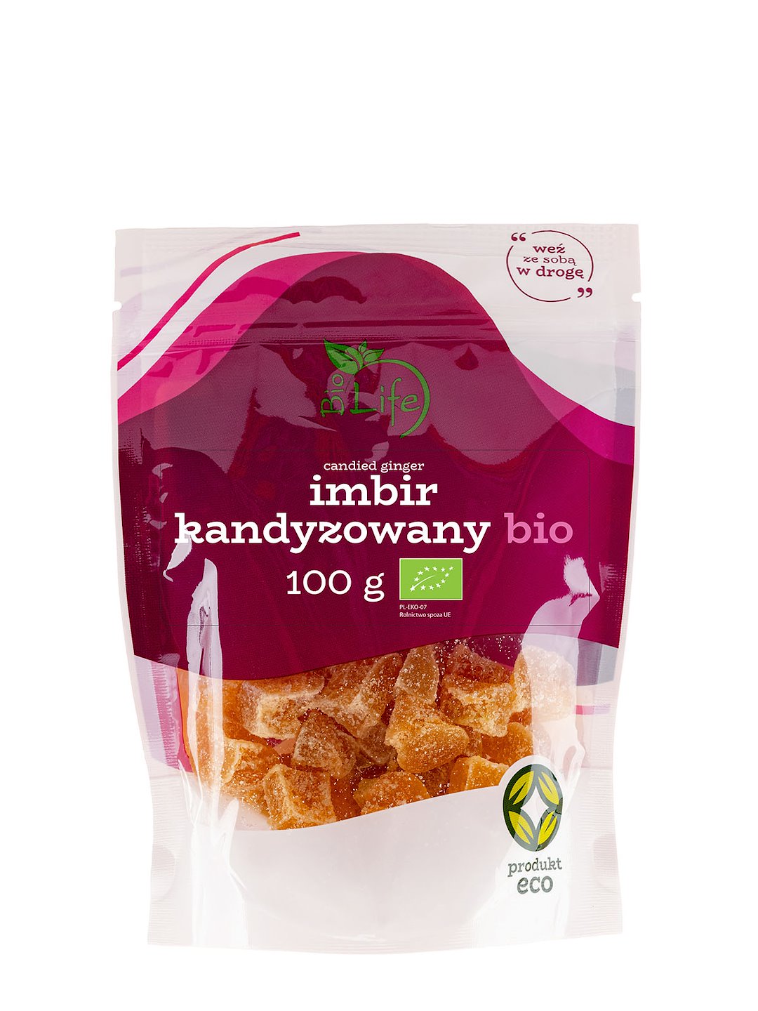 BIOLIFE Imbir kandyzowany 100g BIO