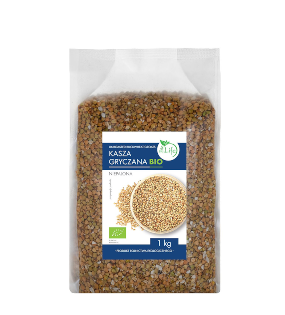 BIOLIFE Kasza gryczana niepalona BIO 1kg