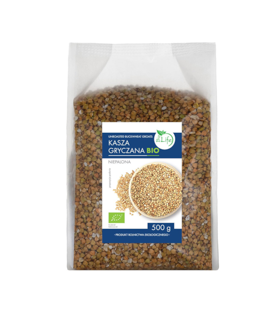 BIOLIFE Kasza gryczana niepalona BIO 500g