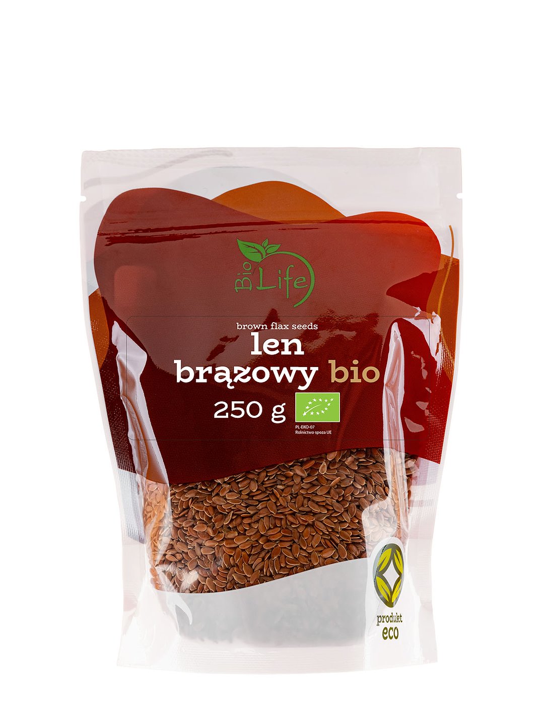 BIOLIFE Len brązowy BIO 250g