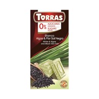 TORRAS Czekolada biała z algami i solą morską 75g