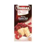 TORRAS Czekolada biała z jagodami goji b/c 75g