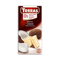 TORRAS Czekolada biała z kokosem b/c 75g