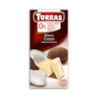 TORRAS Czekolada biała z kokosem b/c 75g