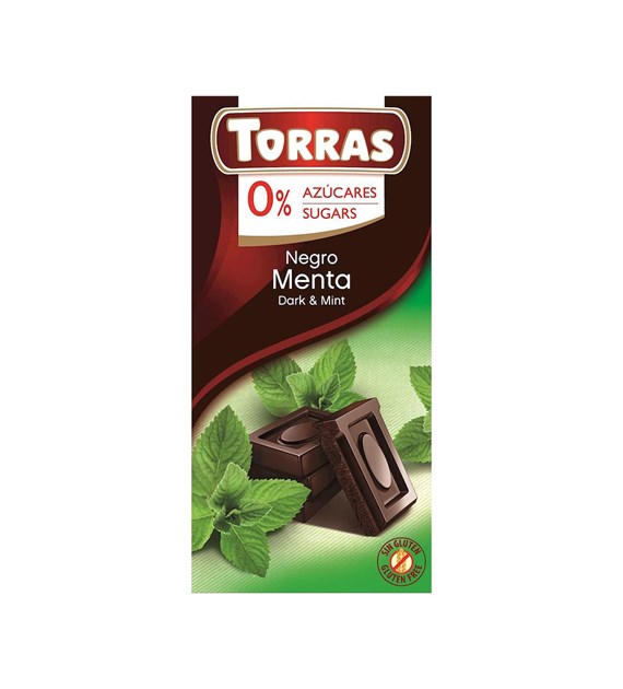 TORRAS Czekolada gorzka z miętą b/c 75g