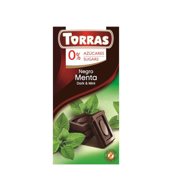 TORRAS Czekolada gorzka z miętą b/c 75g