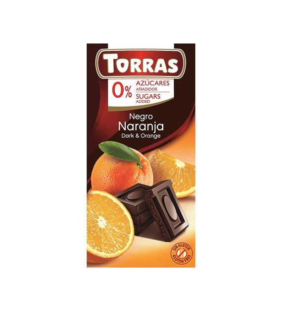 TORRAS Czekolada gorzka z pomarańczami b/c 75g