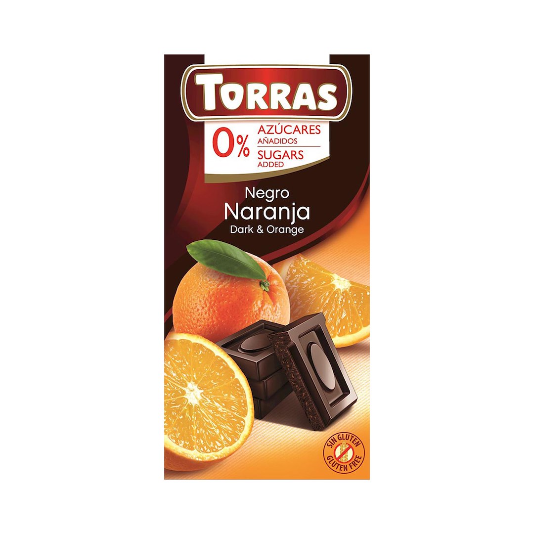 TORRAS Czekolada gorzka z pomarańczami b/c 75g