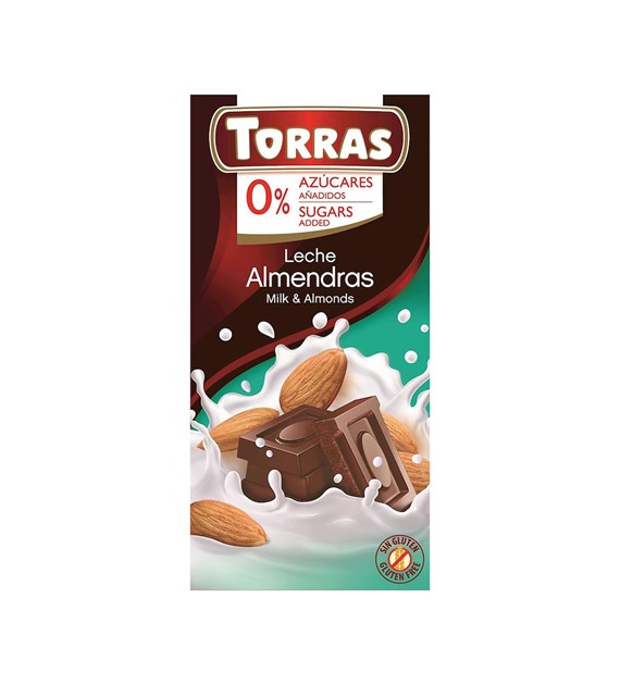 TORRAS Czekolada mleczna z migdałami b/c 75g
