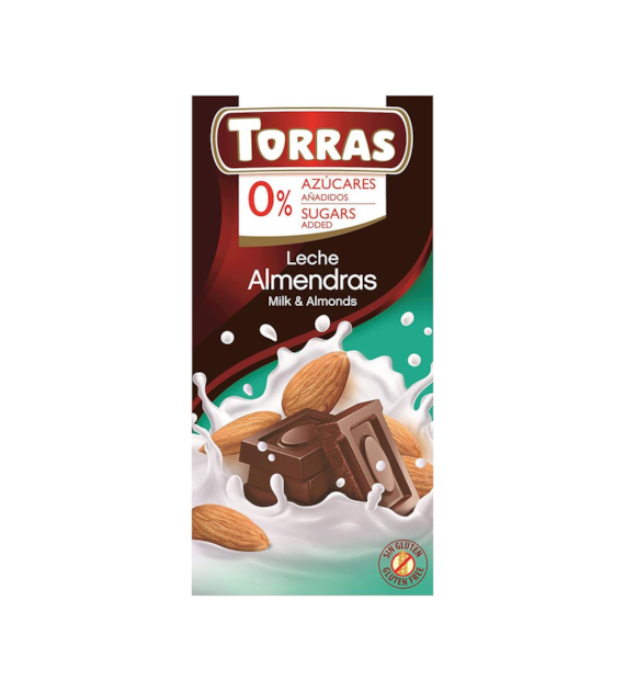 TORRAS Czekolada mleczna z migdałami b/c 75g