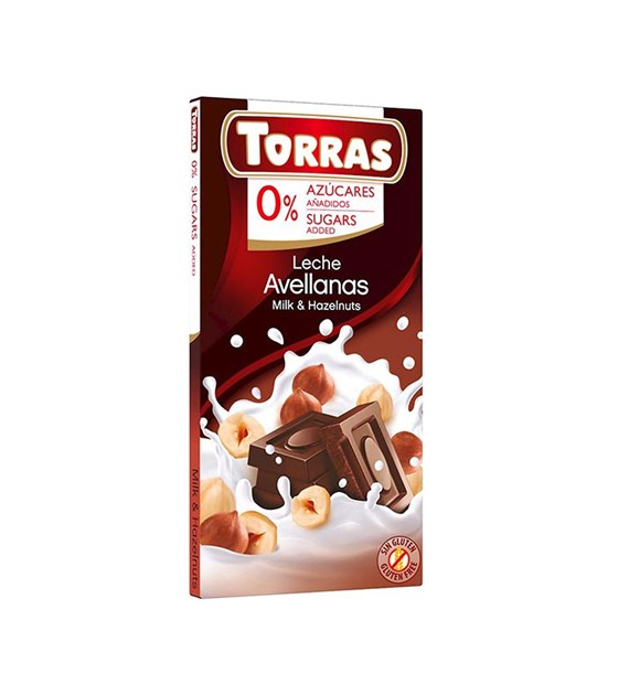 TORRAS Czekolada mleczna z orzechami b/c 75g