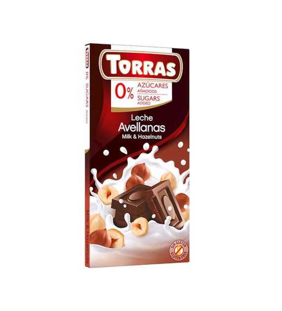 TORRAS Czekolada mleczna z orzechami b/c 75g