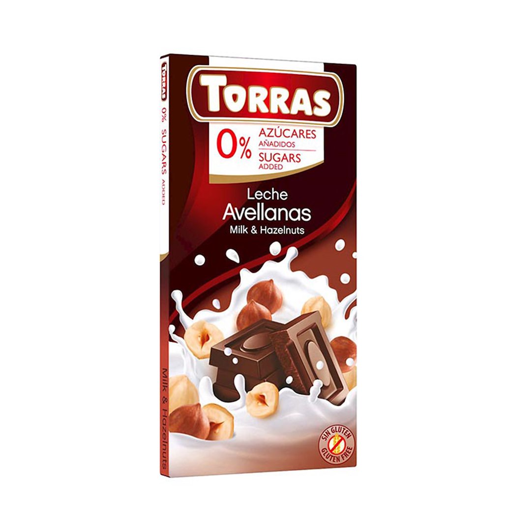 TORRAS Czekolada mleczna z orzechami b/c 75g