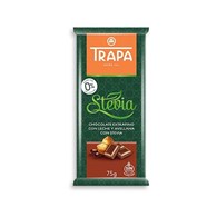 TRAPA Czekolada mleczna z orz. lask.ze stewią 75g