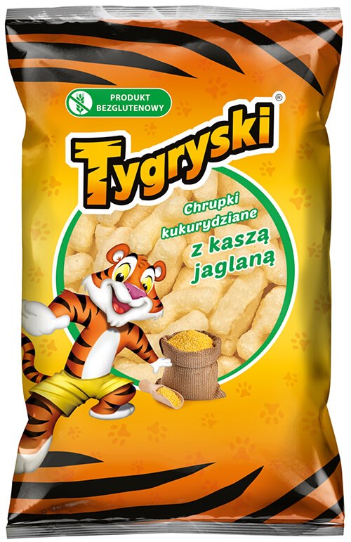 TYGRYSKI Chrupki kukurydziane z kaszą jaglaną 50g