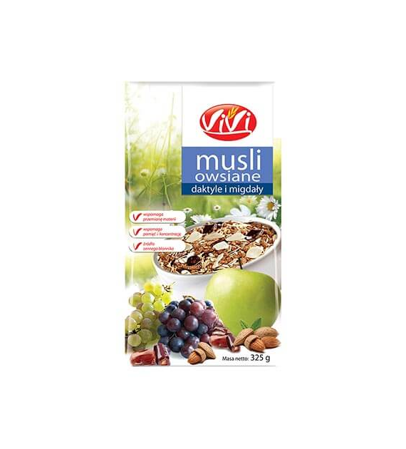 VIVI Musli owsiane daktyle i migdały 350g