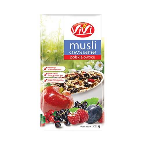 VIVI Musli owsiane polskie owoce 350g