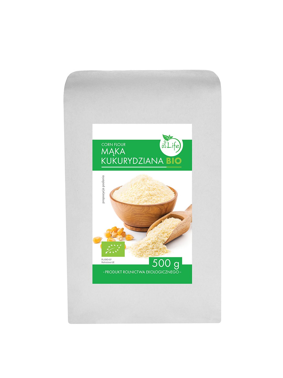 BIOLIFE Mąka kukurydziana 500g BIO