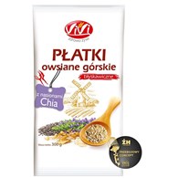 VIVI Płatki owsiane górskie z nasionami chia 300g