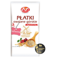 VIVI Płatki owsiane górskie z żurawiną 300g