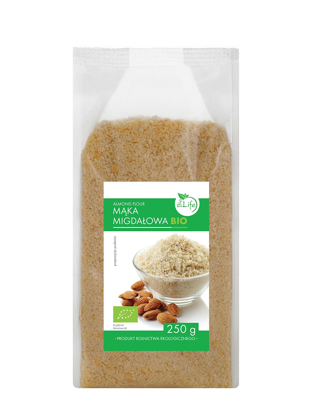 BIOLIFE Mąka migdałowa 250g BIO