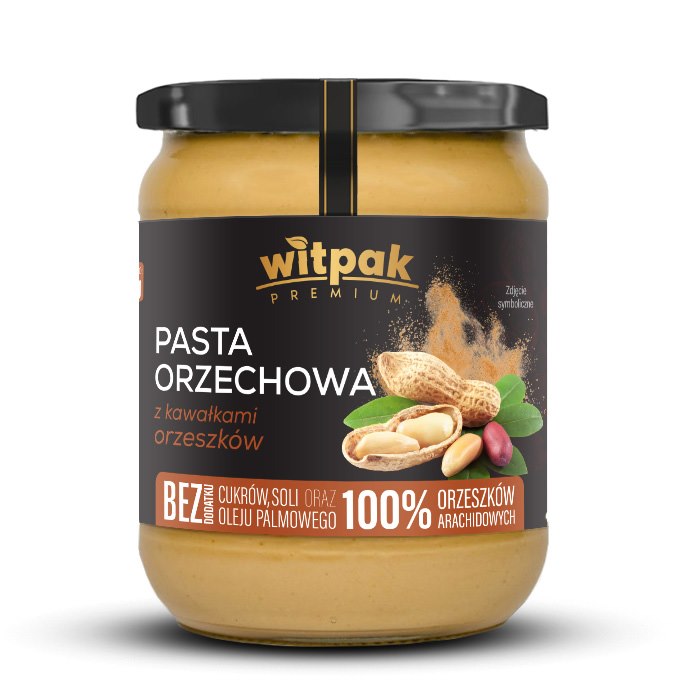 WITPAK Pasta orzechowa z kawałkami orzeszków 470g