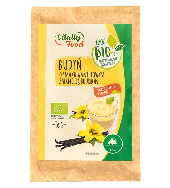 VITALLY FOOD Budyń waniliowy z wanilią bourbonBIO 38g