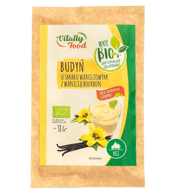 VITALLY FOOD Budyń waniliowy z wanilią bourbonBIO 38g