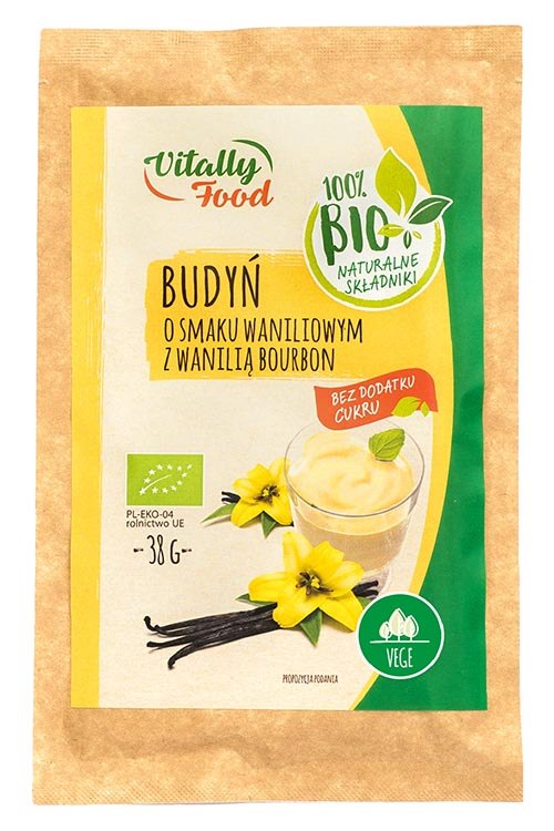 VITALLY FOOD Budyń waniliowy z wanilią bourbonBIO 38g