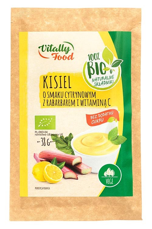 VITALLY FOOD Kisiel cytrynowy z raba. i wit.C BIO 38g