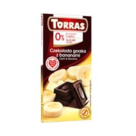 TORRAS Czekolada gorzka z bananami b/c 75g