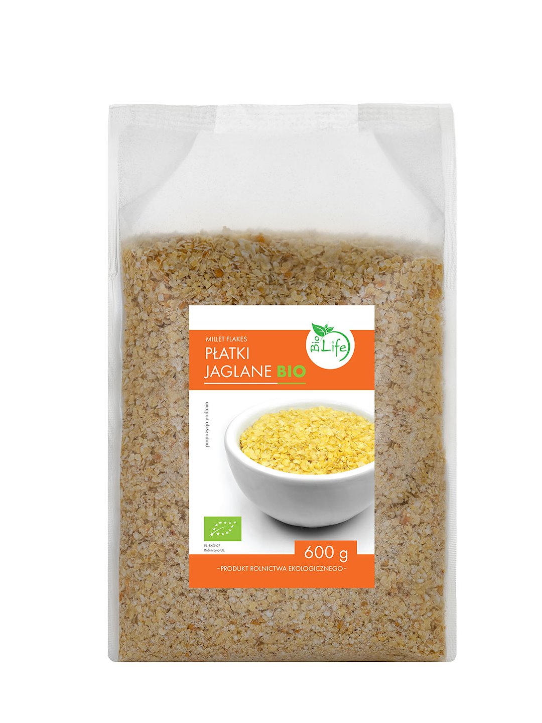 BIOLIFE Płatki jaglane BIO 600g