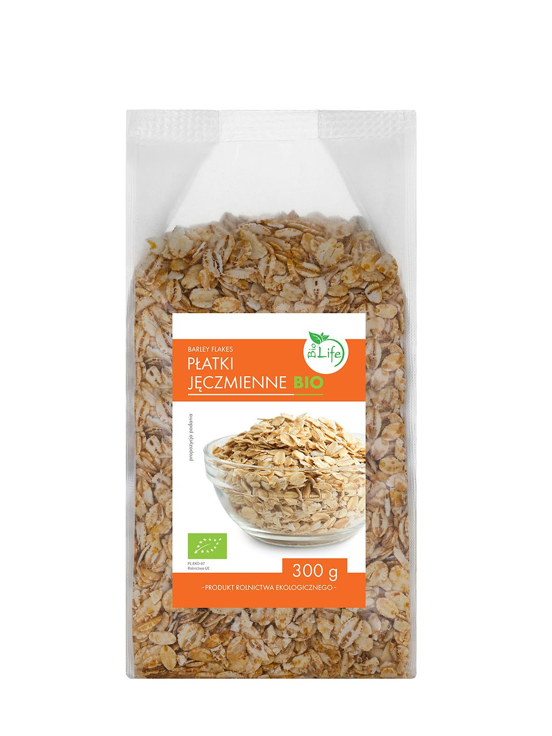 BIOLIFE Płatki jęczmienne BIO 300g