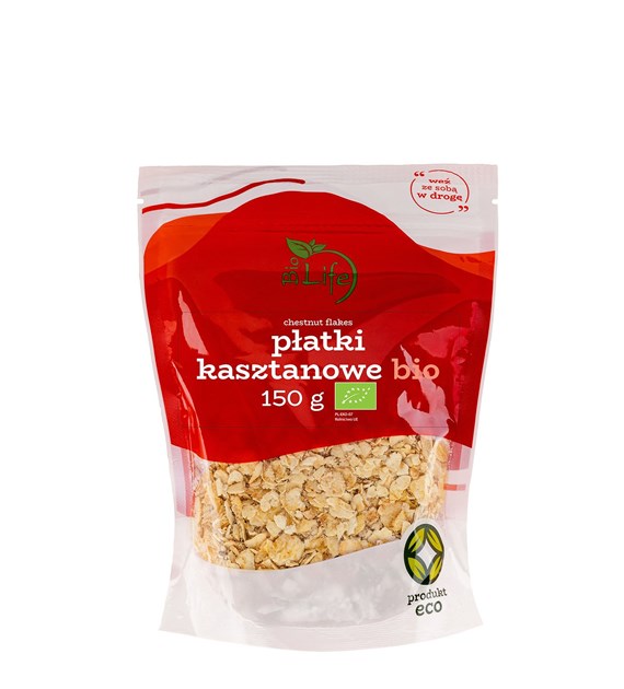 BIOLIFE Płatki kasztanowe 150g BIO