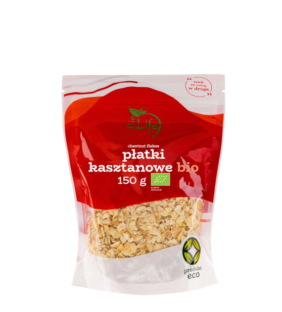 BIOLIFE Płatki kasztanowe 150g BIO