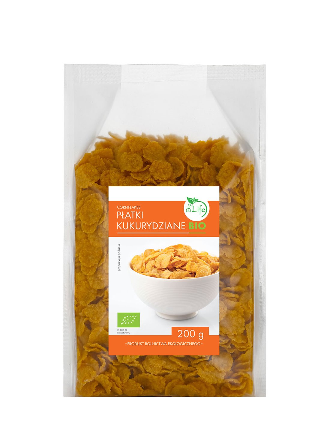 BIOLIFE Płatki kukurydziane BIO 200g