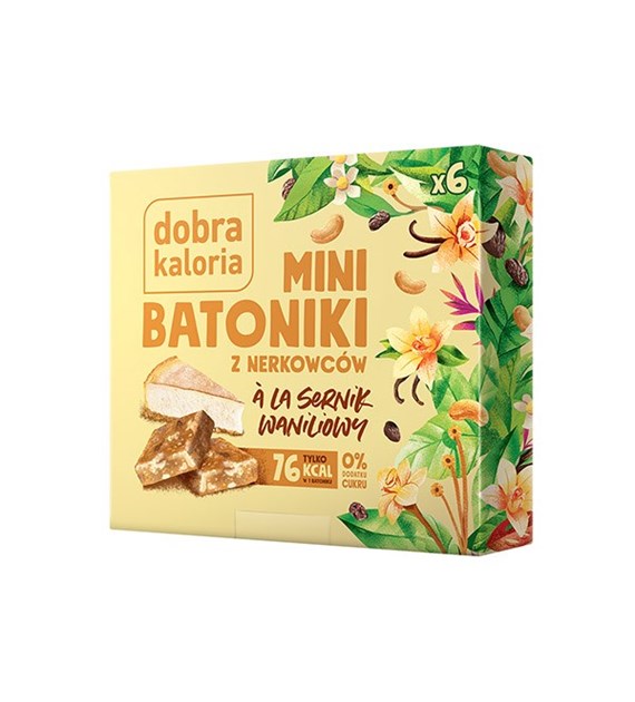 DOBRA KALORIA Mini batoniki z nerkowców a'la sernik waniliowy 102g