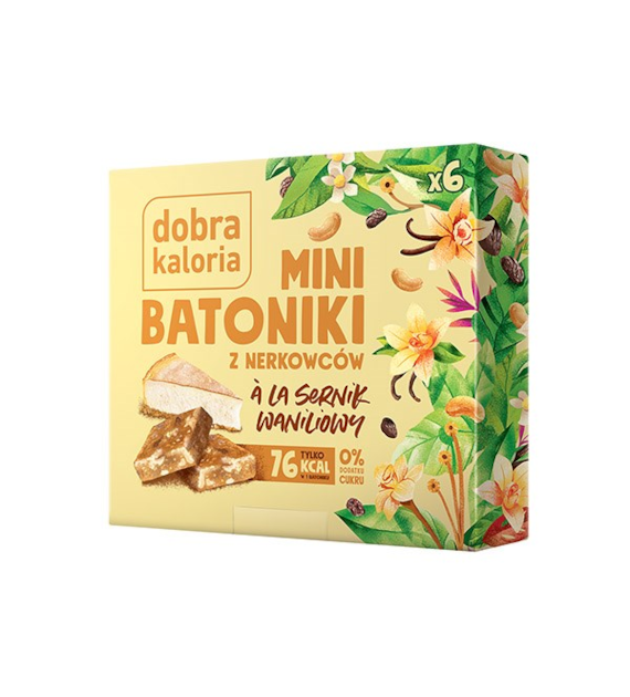 DOBRA KALORIA Mini batoniki z nerkowców a'la sernik waniliowy 102g
