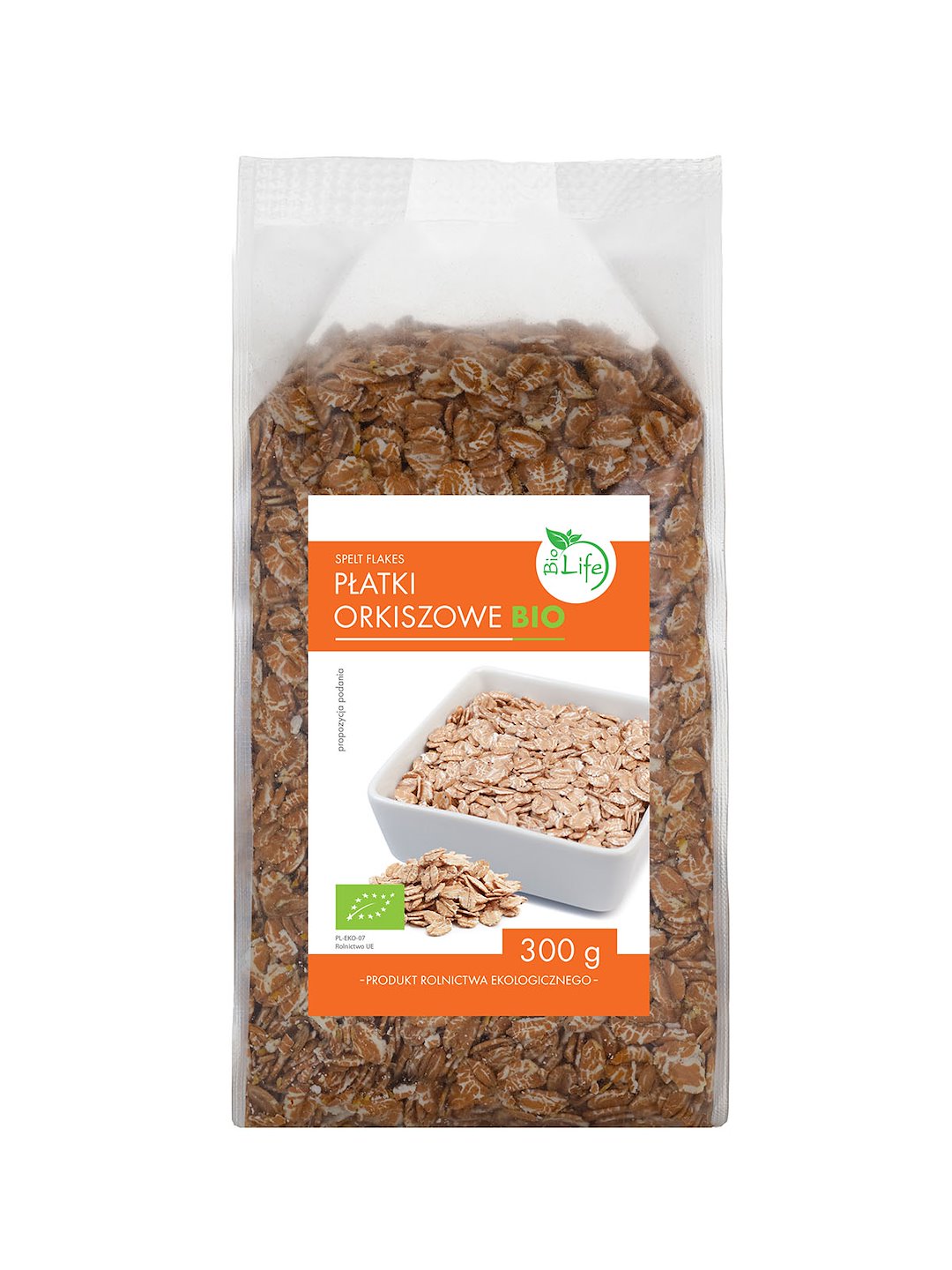 BIOLIFE Płatki orkiszowe BIO 300g